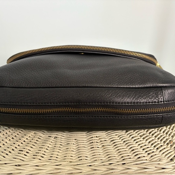 Fossil Preston Black Pebbled Leather Crossbody Bag - Picture 5 of 11